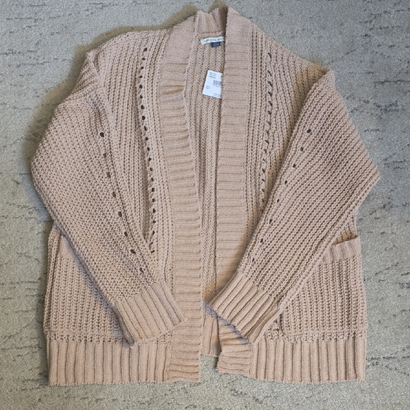 American Eagle Outfitters Sweaters - American Eagle Outfitters Tan Knit Cardigan, NWT